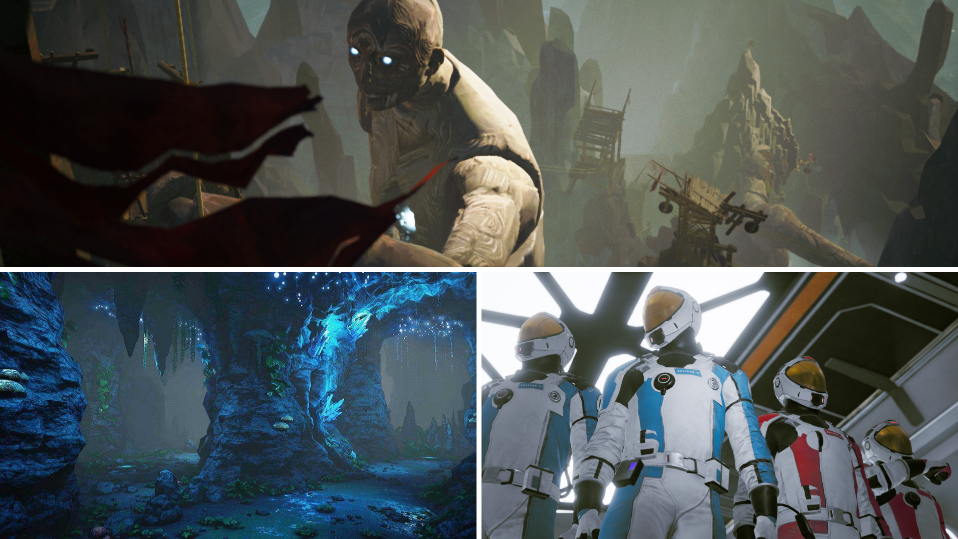 Trois univers de jeux en réalité virtuelle : la cité magique de Lost Sanctuary, l'escalade d'Ascenders et la mission spatiale Eclipse chez Inoui VR à Lille.