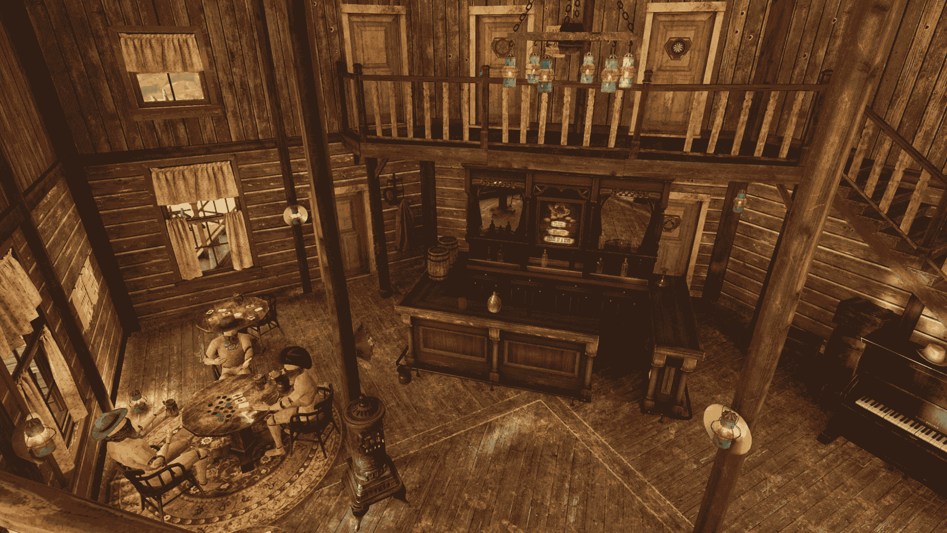 Le saloon western d'Escape The Worlds à Lille